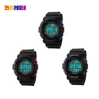 SKmei® Men Jewelry Watch, Silicone, with Glass & Stainless Steel, more colors for choice, 49x50mm, Length:Approx 9.8 Inch, Sold By PC