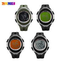 SKmei® Men Jewelry Watch, Silicone, with Plastic & Stainless Steel, more colors for choice, 43x50mm, Length:Approx 9.4 Inch, Sold By PC