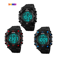 SKmei® 1130 Men Jewelry Watch Silicone with Plastic & Zinc Alloy plated nickel lead & cadmium free Approx 10.2 Inch Sold By PC