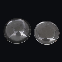 Glass Cabochons Flat Round & flat back Sold By Bag