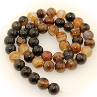 Coffee Agate Beads Round natural Sold Per Approx 15.5 Inch Strand