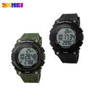 SKmei® Män Smycken Watch, Plast, med Glas & ROSTFRITT STÅL, fler färger för val, 45x48mm, Längd Ca 9.4 inch, Säljs av PC