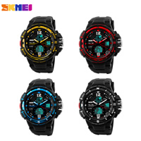 SKmei® Män Smycken Watch, Silikon, med Plast & Zink Alloy, plated, fler färger för val, nickel, bly och kadmium gratis, 51x49mm, Längd Ca 9.8 inch, Säljs av PC