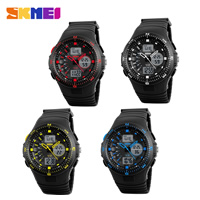 SKmei® Mænd Smykker Watch, Silicone, med Plastic, flere farver til valg, nikkel, bly & cadmium fri, 48x54mm, Længde Ca. 10.2 inch, Solgt af PC