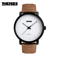 SKmei® Men Jewelry Watch, Tibetan Style, with Cowhide & Glass, plated, for man, 45mm, Length:Approx 9.6 Inch, Sold By PC