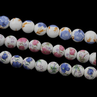 Printing Porcelain Beads Round Approx 2mm Sold By Bag