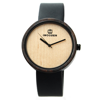 Ювелирные часы Redear®Unisex, Шнур из натуральной кожи, с Бамбук & Стеклянный & нержавеющая сталь, Другое покрытие, природный & Мужская & регулируемый, 20x12mm, длина:Приблизительно 8 дюймовый, продается PC
