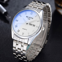 WLISH® Men Jewelry Watch , Stainless Steel, with Glass, plated, for man & waterproof & luminated & enamel, more colors for choice, nickel, lead & cadmium free, 40.50x10mm, Length:Approx 8 Inch, Sold By PC