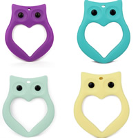 Silicone Chew Teether Owl for children Sold By Bag