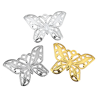Hollow Brass Pendants, Butterfly, plated, high quality plated, more colors for choice, nickel, lead & cadmium free, 12x15.50x1mm, Hole:Approx 1mm, 10PCs/Lot, Sold By Lot