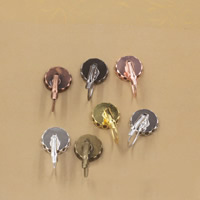 Brass Lever Back Earring Blank Flat Round plated nickel lead & cadmium free 10-20mm Sold By Bag