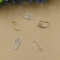 Brass Hook Earwire, plated, different size for choice, more colors for choice, nickel, lead & cadmium free, 50PCs/Bag, Sold By Bag