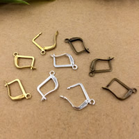 Brass Lever Back Earring Wires, plated, more colors for choice, nickel, lead & cadmium free, 13x20mm, Hole:Approx 1.5mm, 200PCs/Bag, Sold By Bag