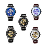 Pánské náramkové hodinky, Kravské kůže, s slitina zinku volbou & Sklo, nastavitelný & pro muže & vodotěsný, více barev na výběr, nikl, olovo a kadmium zdarma, 42x13mm, 22mm, Délka Cca 9.4 inch, Prodáno By PC