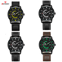 PU Leather, with Glass & Tibetan Style, plated, adjustable & for man, more colors for choice, nickel, lead & cadmium free, 44mm, Length:Approx 9.6 Inch, Sold By PC