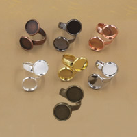 Brass Ring ring Base, Mässing, Flat Round, plated, olika innerdiameter, för val, fler färger för val, nickel, bly och kadmium gratis, 10-12mm, Storlek:6-9, 20PC/Bag, Säljs av Bag