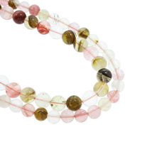 Watermelon Beads Round natural Approx 1mm Sold Per Approx 15.5 Inch Strand