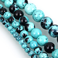 gefärbte Jade Perle, rund, verschiedene Größen vorhanden, Länge:ca. 16 ZollInch, verkauft von Menge