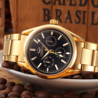 Мужские ювелирные часы CHENXI®, нержавеющая сталь, с заголовка из цинкового сплава & Стеклянный, Другое покрытие, Мужский & водонепроницаемый, Много цветов для выбора, длина:Приблизительно 9.8 дюймовый, 3ПК/Лот, продается Лот