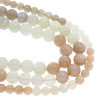 Perles opales de mer, Opaline, Rond, naturel, normes différentes pour le choix, couleurs mélangées, grade AAA, Vendu par Environ 15.5 pouce brin