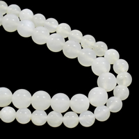 Mondstein Perlen, rund, natürlich, verschiedene Größen vorhanden, weiß, Grad AAA, verkauft per ca. 15.5 ZollInch Strang