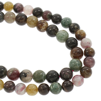 Tourmaline Beads Round natural Grade AAA Sold Per Approx 15.5 Inch Strand