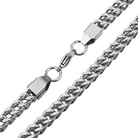 Stainless Steel Chain Necklace, curb chain, original color, 6mm, Length:Approx 24 Inch, 5Strand/Lot, Sold By Lot