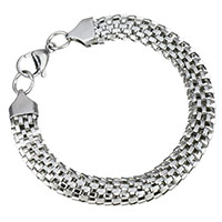 Unisex Bracelet Stainless Steel original color Sold Per Approx 7.2 Inch Strand