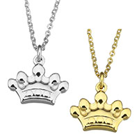 Stainless Steel Jewelry Necklace Crown plated oval chain & for woman 1.5mm Sold Per Approx 18 Inch Strand