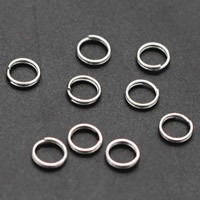 Iron Split Ring Donut plated lead & cadmium free Sold By Bag