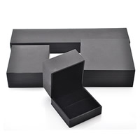 Cardboard Jewelry Set Box with Velveteen nickel lead & cadmium free Sold By PC