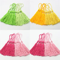 Decorative Tassel, Polyester, more colors for choice, 125mm, 100PCs/Bag, Sold By Bag