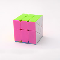 Magic Rubik Speed Puzzle Cubes Toys, Plastic, multi-colored, 56x56x56mm, Sold By PC
