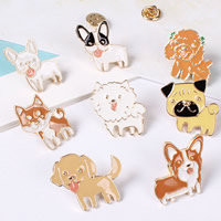 Zinc Alloy Collar Brooch Animal gold color plated & for woman & enamel nickel lead & cadmium free Sold By PC