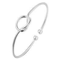 Brass Cuff Bangle real silver plated for woman lead & cadmium free 16mm Inner Approx 60mm Length Approx 7 Inch Sold By PC