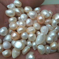Natural Freshwater Pearl Loose Beads no hole mixed colors 7-9mm Sold By Bag