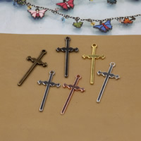 Brass Cross Pendants plated nickel lead & cadmium free Approx 1.5mm Sold By Bag