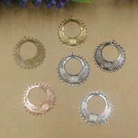 Brass Jewelry Pendants, plated, more colors for choice, nickel, lead & cadmium free, 25x26mm, Hole:Approx 1.5mm, 100PCs/Bag, Sold By Bag