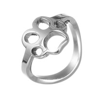 Unisex Finger Ring, 304 Stainless Steel, Claw, original color, 13mm, US Ring Size:6-8, Sold By PC