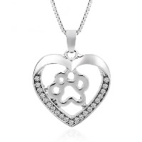 Zinc Alloy Jewelry Necklace with 1.9lnch extender chain Heart silver color plated box chain & for woman & with rhinestone nickel lead & cadmium free Sold Per Approx 17.7 Inch Strand
