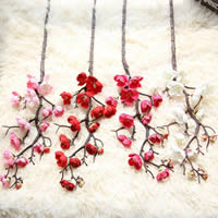 Artificial Flower Home Decoration, Spun Silk, Plum Blossom, more colors for choice, 600mm, 10PCs/Bag, Sold By Bag
