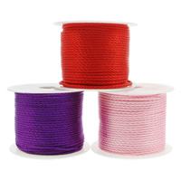 Nylon Cord, with plastic spool, more colors for choice, 2mm, Approx 50m/Spool, Sold By Spool