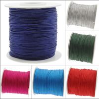 Nylon Cord, with paper spool, more colors for choice, 1mm, Approx 120m/Spool, Sold By Spool