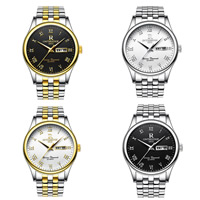 ONTHEEDGE®-Männer-Schmuck-Uhren, 316 L Edelstahl, mit Glas, plattiert, 30 m wasserdicht & für den Menschen, keine, 38x9mm, 18mm, Länge:ca. 9 ZollInch, verkauft von PC