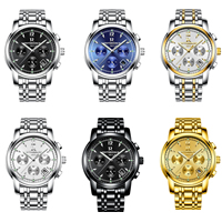 ONTHEEDGE®-Männer-Schmuck-Uhren, 316 L Edelstahl, mit Glas, plattiert, 30 m wasserdicht & für den Menschen & glänzend, keine, 41x10mm, 20mm, Länge:ca. 9.4 ZollInch, verkauft von PC