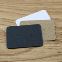 Kraft Earring Card, Rectangle, more colors for choice, 25x35mm, 100PCs/Lot, Sold By Lot