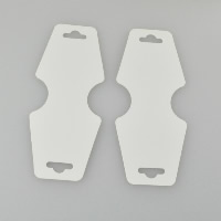 Papir Kartica ogrlice, bijel, 50x125mm, 100računala/Lot, Prodano By Lot