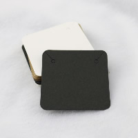 Kraft Smycken Set Display Card, örhänge & halsband, Square, fler färger för val, 50x50mm, 100PC/Lot, Säljs av Lot