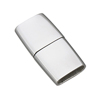 Edelstahl Magnetverschluss, plattiert, keine, 24.50x12.50x5mm, Bohrung:ca. 3x10mm, 5PCs/Menge, verkauft von Menge