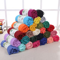 Cotton Scarf & Shawl, Cotton Fabric, more colors for choice, 180x140cm, Sold By Strand